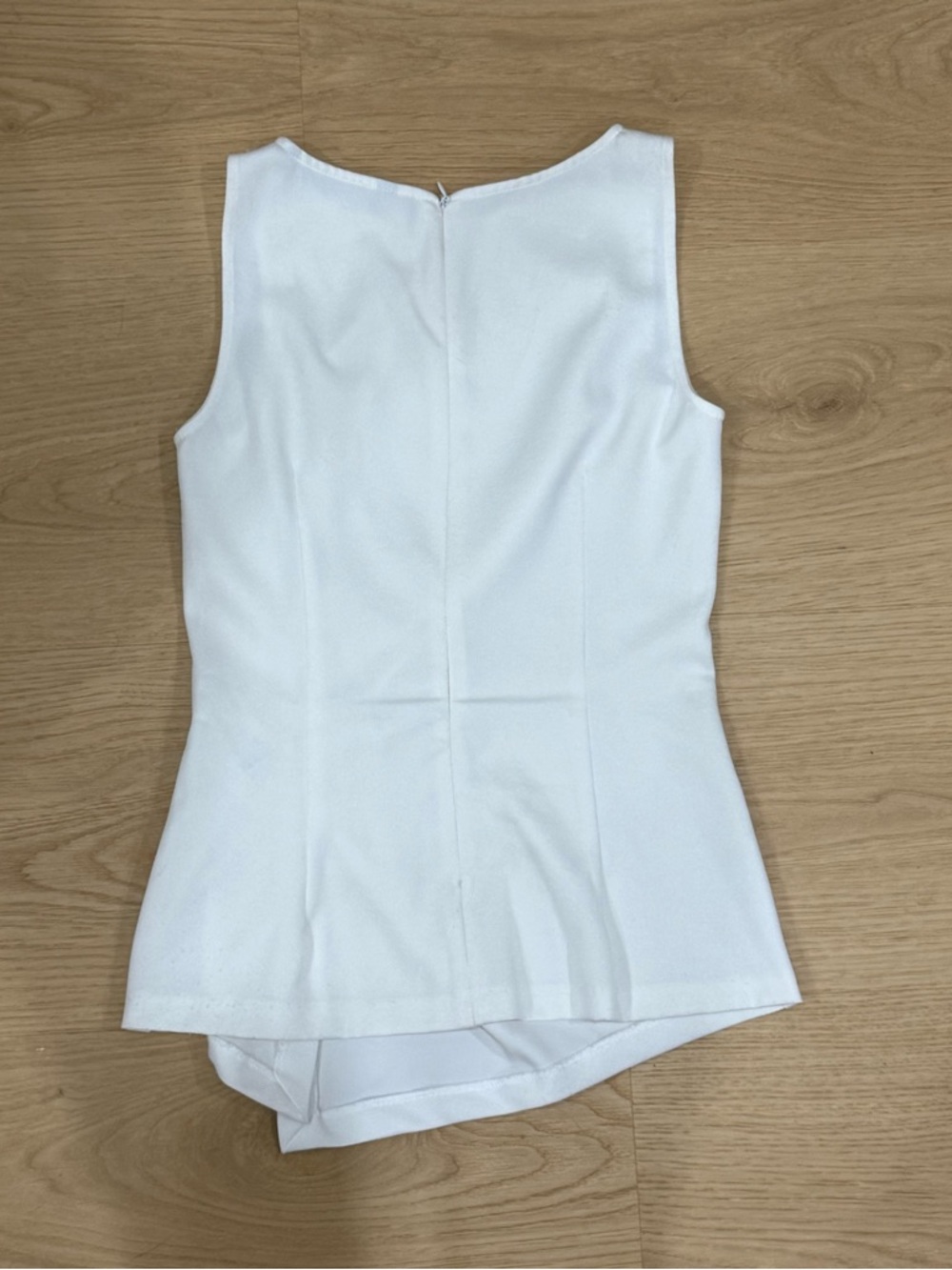 Zara Basic White Sleeveless Draped Women's Top - XS - Picture 4 of 8